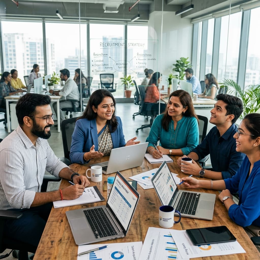 Our corporate recruitment team collaborating